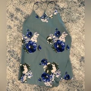 Free People Blue Floral Dress